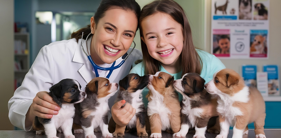 Doctor with pet